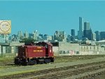 Chicago Terminal RR's SW8, formerly for their Goose Island District sits alone in the yard next to Metra's UP lines